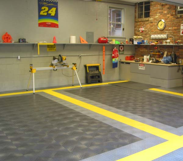 DiamondPlate Interlocking Garage Floor Tiles are Garage Floor Tiles by